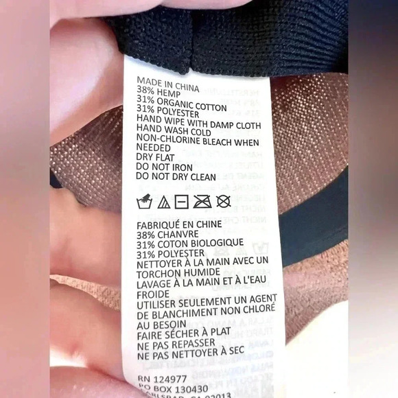 PrAna Cybil Knit Fedora Hemp and Organic Cotton Floppy‎ Brown Hat One Size - Picture 8 of 9